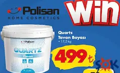 POLİSAN QUARTZ TAVAN BOYASI 17,5 KG POLİSAN QUARTZ TAVAN BOYASI 17,5 KG